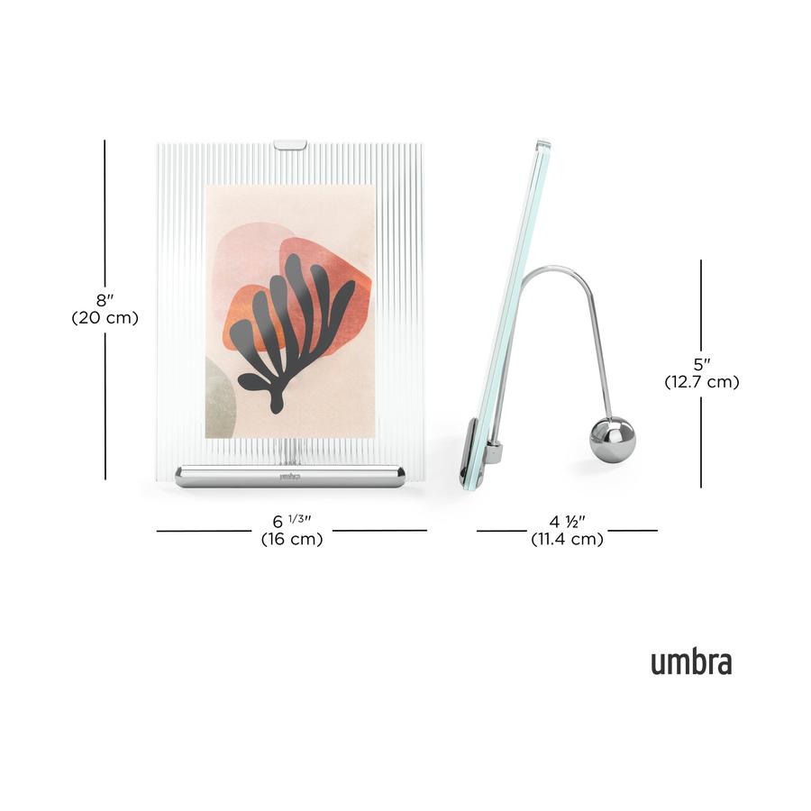 Umbra Flute 10 x 15cm Picture Frame Chrome Chrome