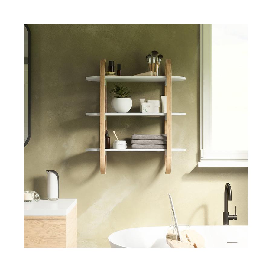 Umbra Bellwood Wall Shelf White/Natural White/Natural