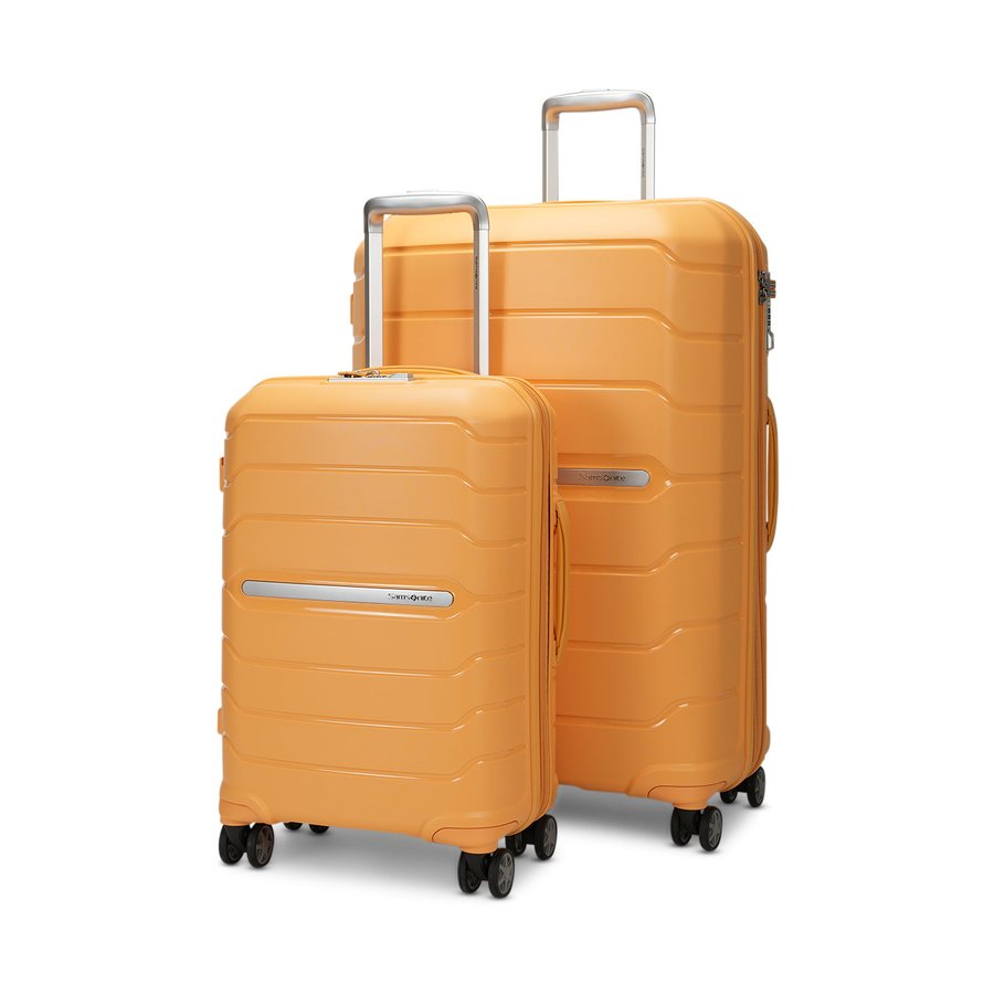 Samsonite Oc2lite 55cm & 75cm Hardside Luggage Set Honey Gold Honey Gold