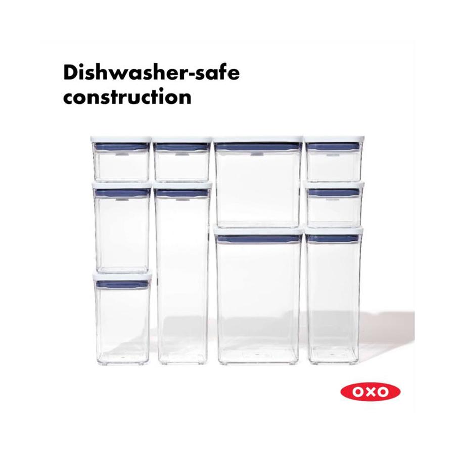 OXO Good Grips POP 1.8L Slim Rectangle Medium Container Clear Clear