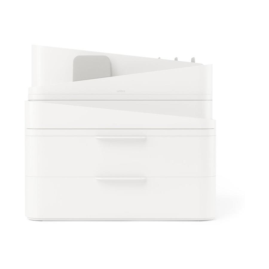 Umbra Glam Large Organiser White/Grey White/Grey