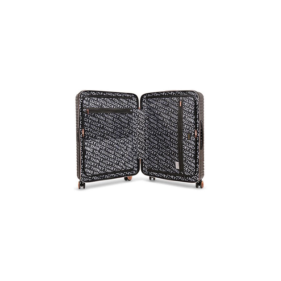 Saben Going Places 66cm Hardside Suitcase Black Black
