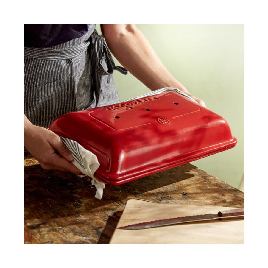 Emile Henry Baguette Bread Baker Burgundy Burgundy