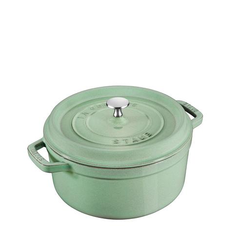 Staub 24cm (3.8L) Round Cocotte Sage
