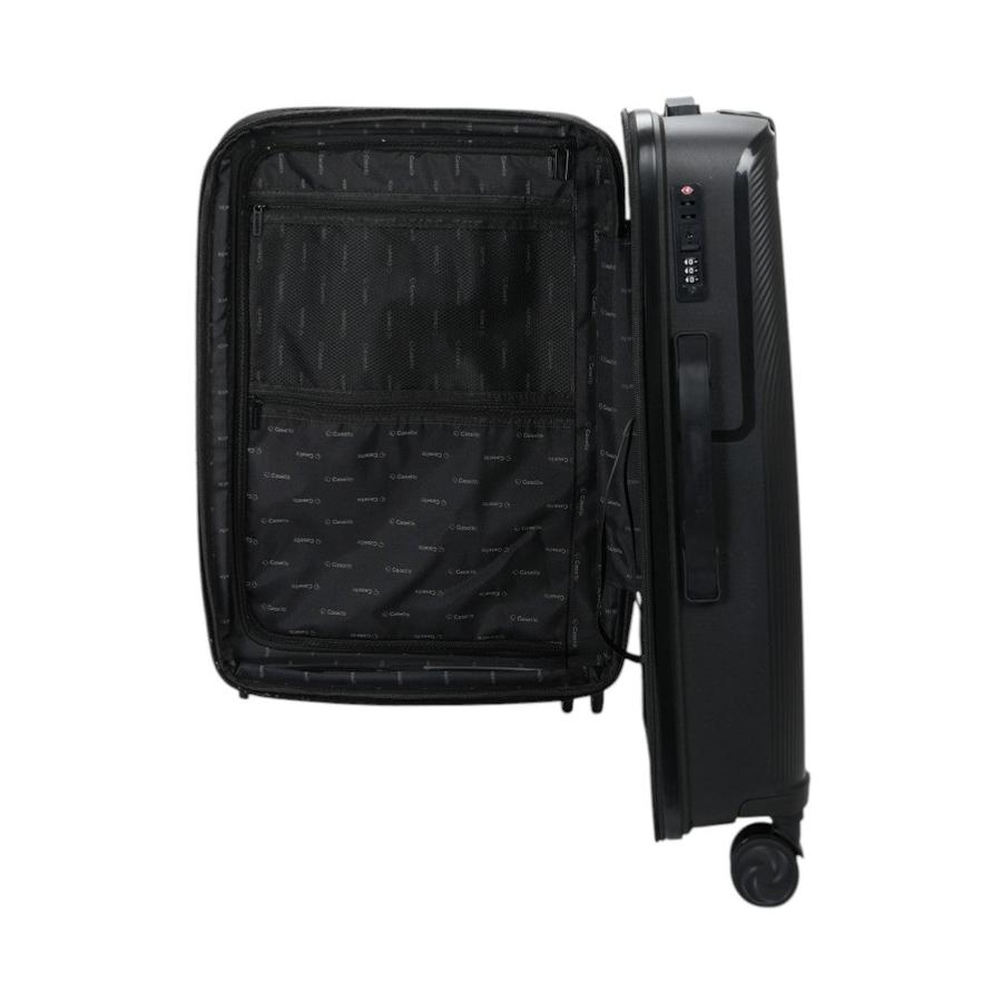 Caselite Aero 56cm & 65cm Hardside Luggage Set Black Black
