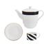 Mikasa Luxe Deco China Tea Set for One White