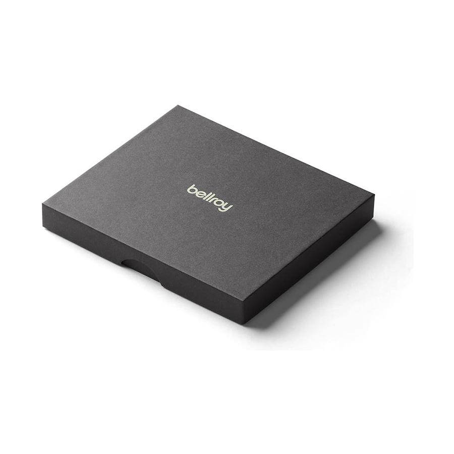 Bellroy RFID Hide & Seek HI Leather Wallet Charcoal Cobalt Charcoal Cobalt