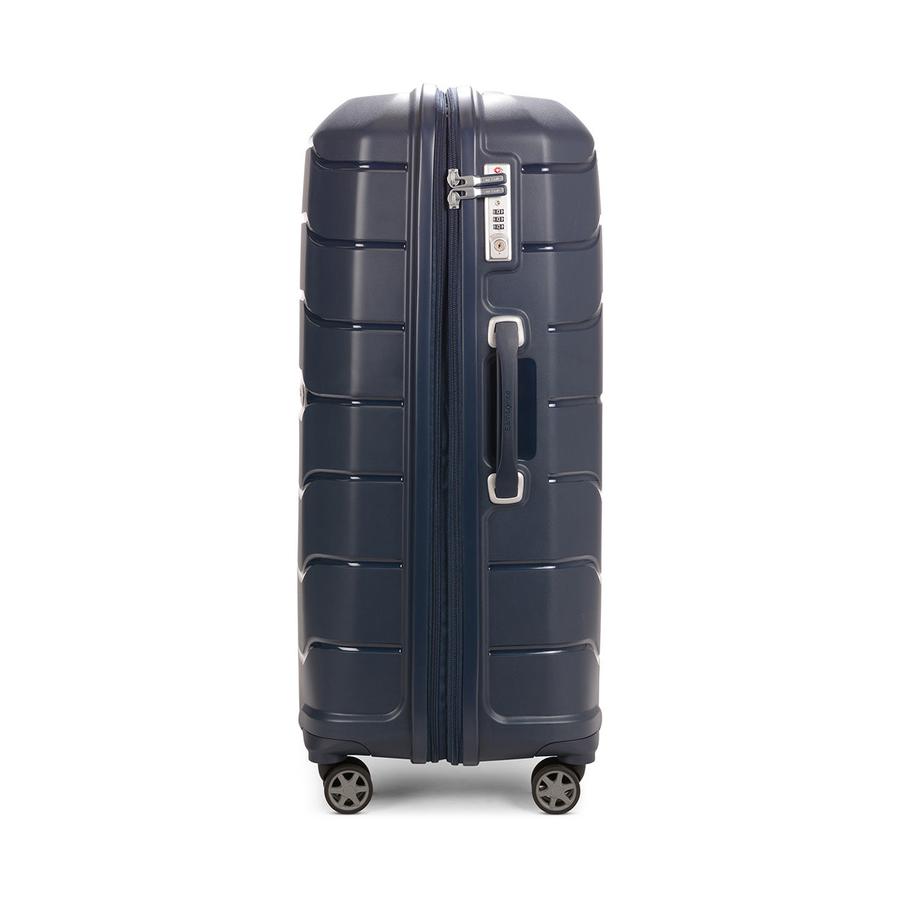 Samsonite Oc2lite 75cm Hardside Checked Suitcase Navy Navy