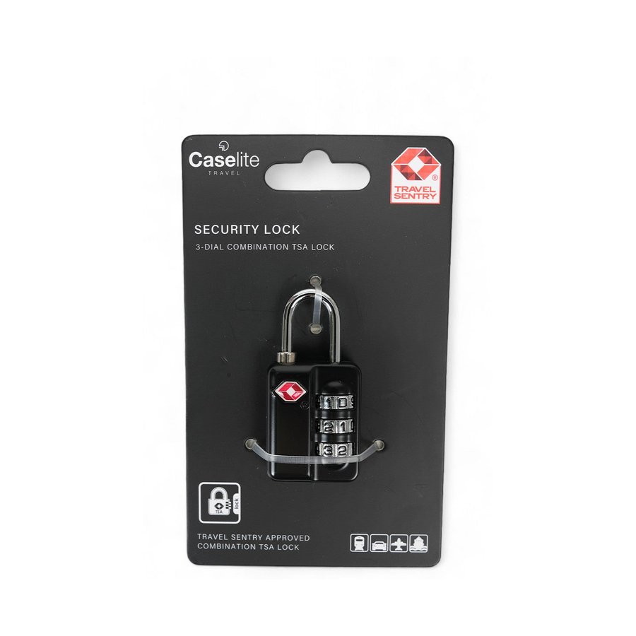 Caselite 3-Dial TSA Combination Lock Black Black