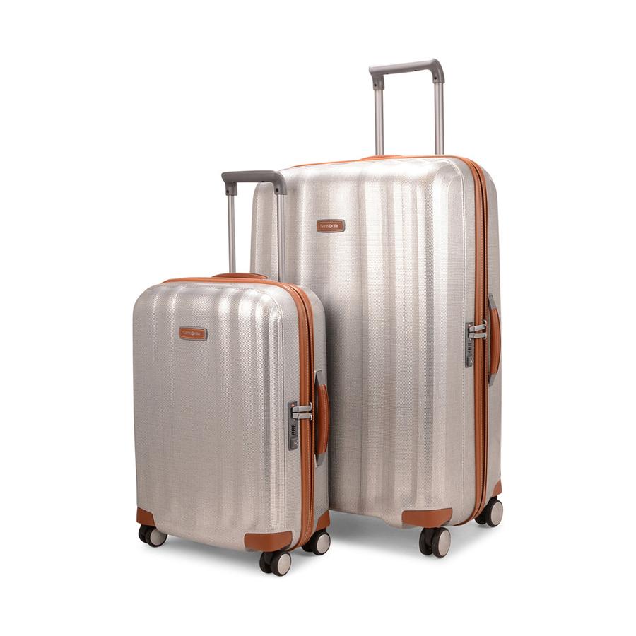 Samsonite Lite-Cube DLX CURV Luggage Set 55cm & 82cm Aluminium Aluminium