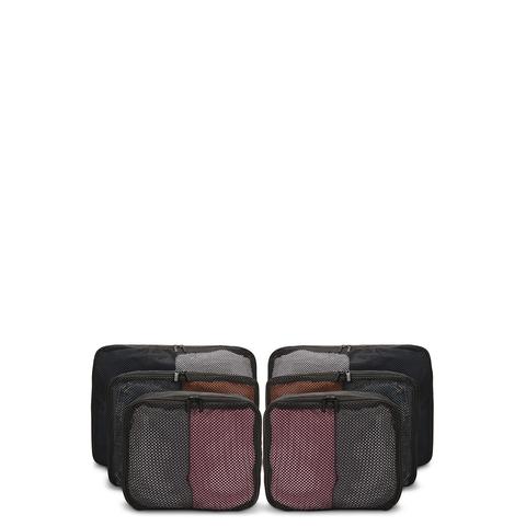 Square Packing Cubes (6 Pack) Black