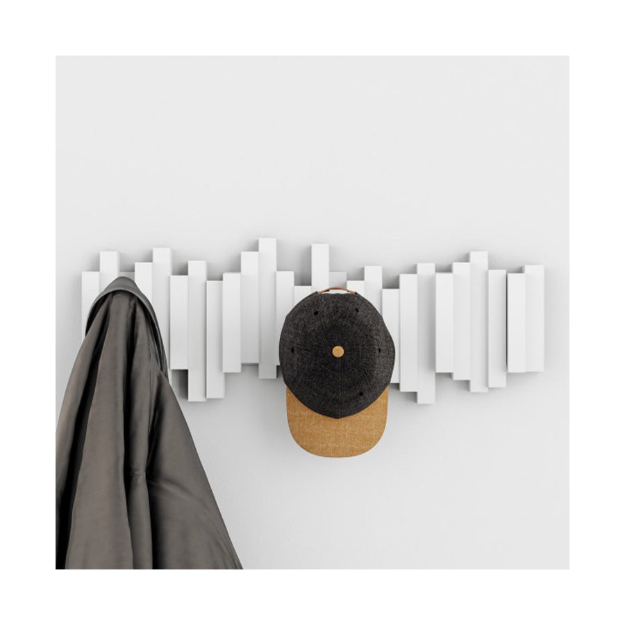 Umbra Sticks 5 Wall Hooks White White