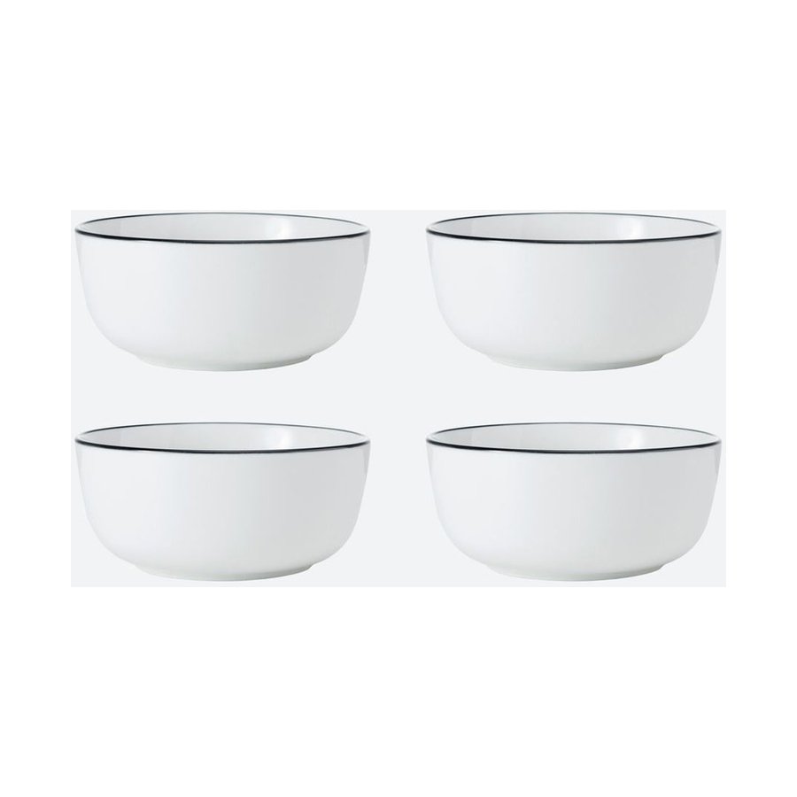 Mikasa Limestone 12-Piece Porcelain Dinner Set White White