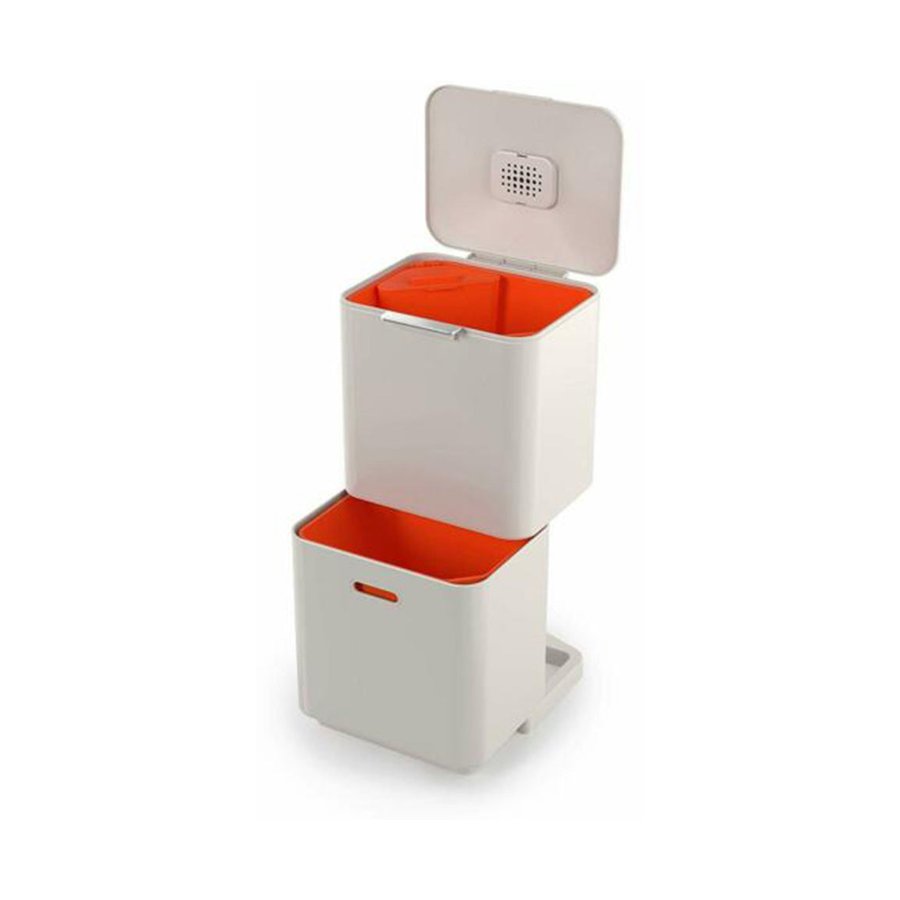 Joseph Joseph Totem 60L Waste & Recycling Bin Stone Stone