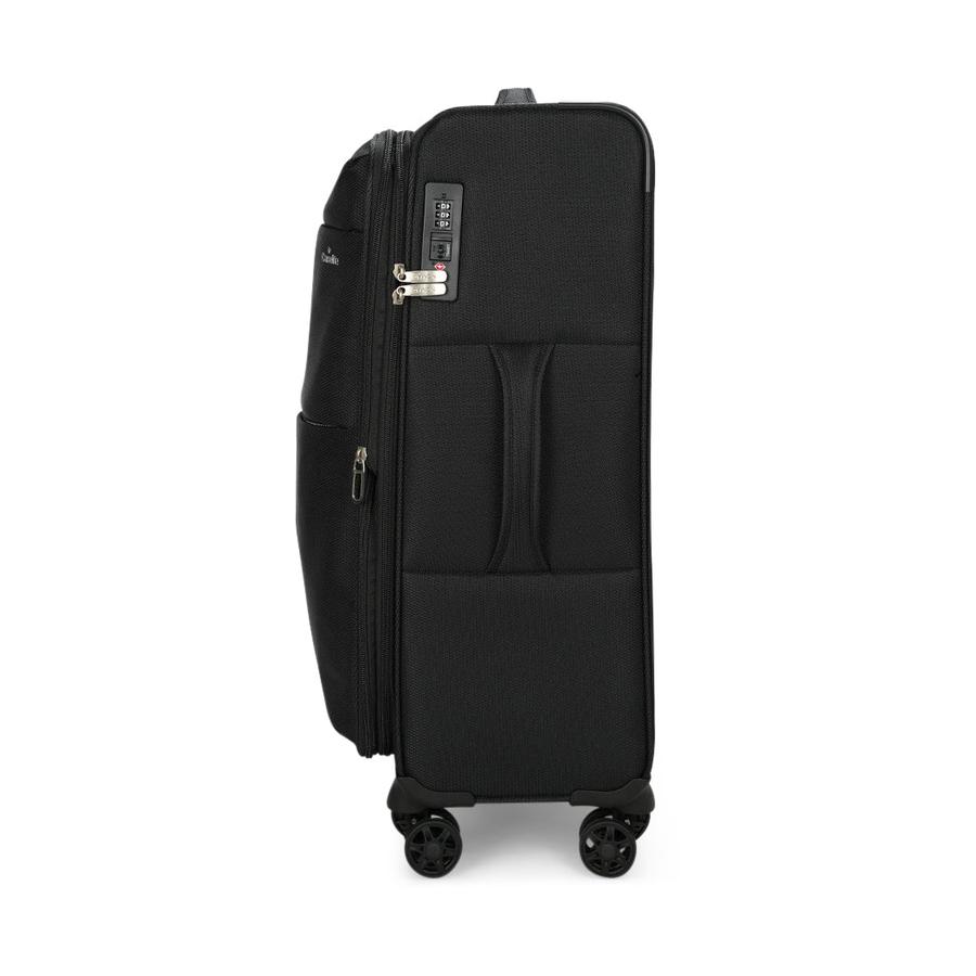 Caselite Ultra 69cm Softside Checked Suitcase & Laptop Bag Set Black Black