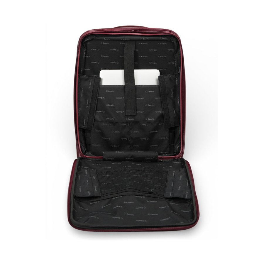 Caselite Venture 57cm & 76cm Top Open Hardside Luggage Set Dark Red Dark Red