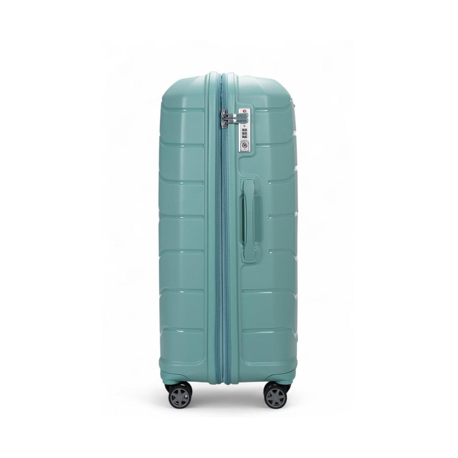 Samsonite Oc2lite 75cm Hardside Checked Suitcase Aqua Aqua