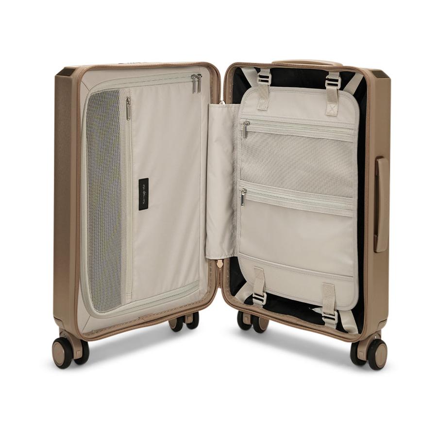Samsonite Evoa Z 55cm Hardside Carry-On Suitcase Ivory Gold Ivory Gold