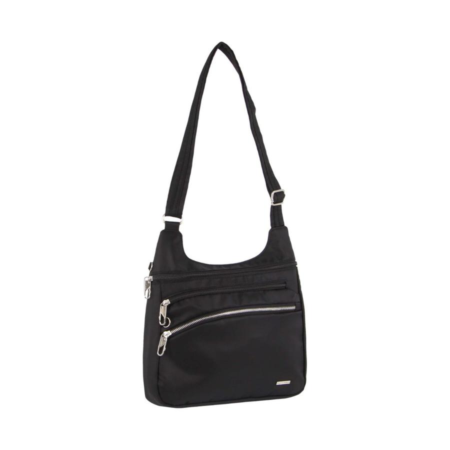 Pierre Cardin Gianna Anti-Theft Crossbody Bag Black Black