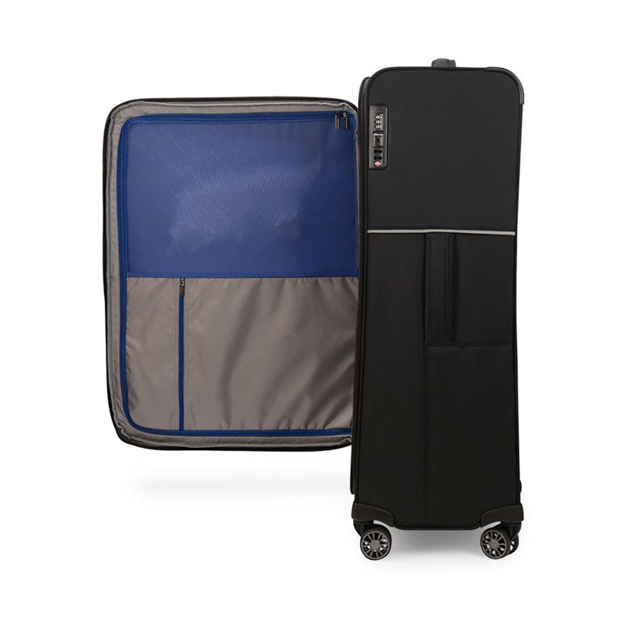 Samsonite 73H 78cm Softside Checked Suitcase Black Black