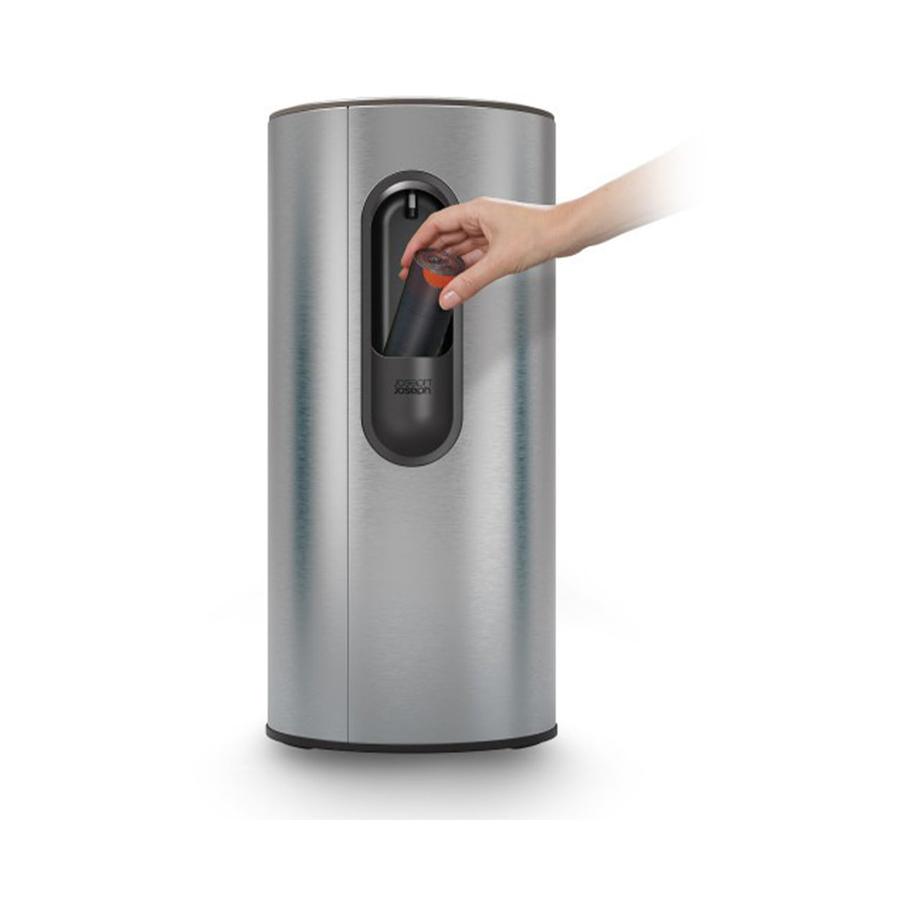 Joseph Joseph Arc 30L Easy Push Pedal Bin Stainless Steel Stainless Steel