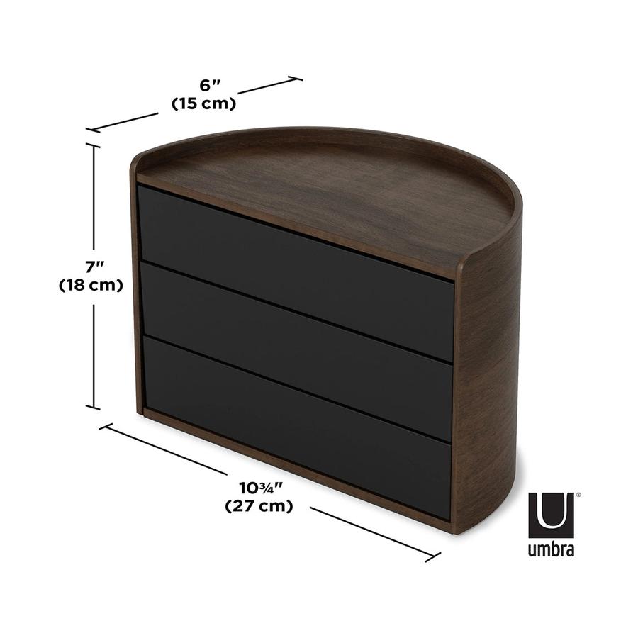 Umbra Moona Storage Box Black/Walnut Black/Walnut