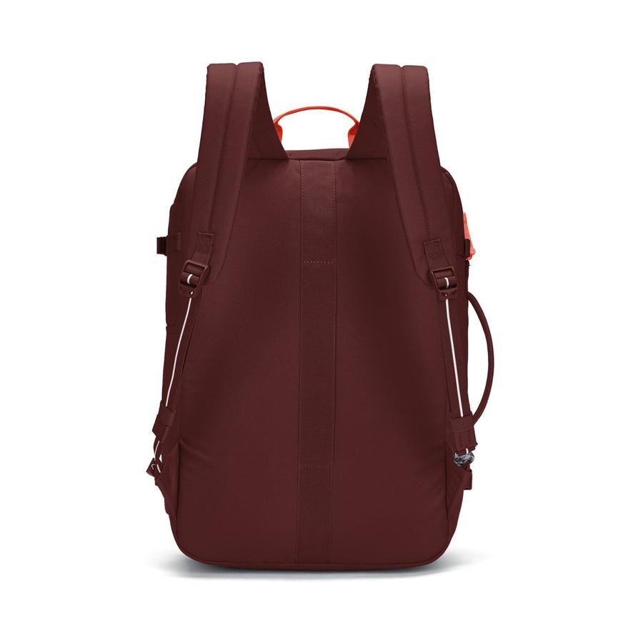 Pacsafe GO 34L Anti-Theft Recycled Carry-On Backpack Garnet Red Garnet Red