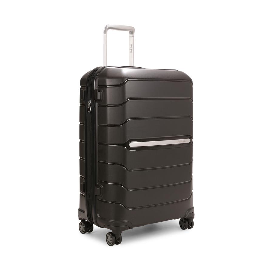 Samsonite Oc2lite 68cm Hardside Checked Suitcase Black Black