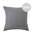George Street Linen 100% Belgian Linen European Pillowcase Charcoal