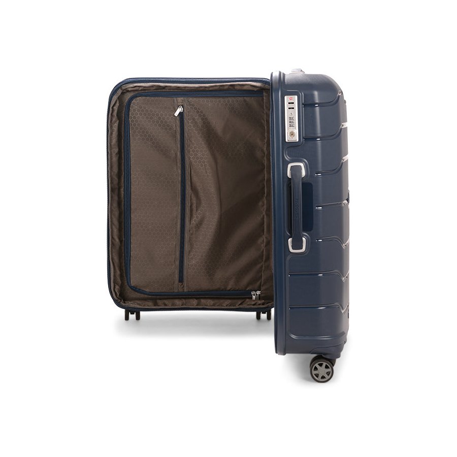 Samsonite Oc2lite 68cm Hardside Checked Suitcase Navy Navy