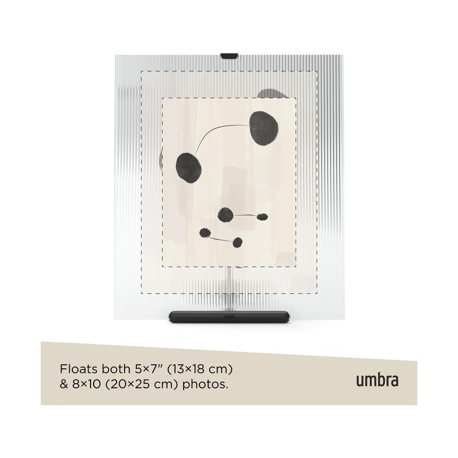 Umbra Flute 20 x 25cm Picture Frame Black Black