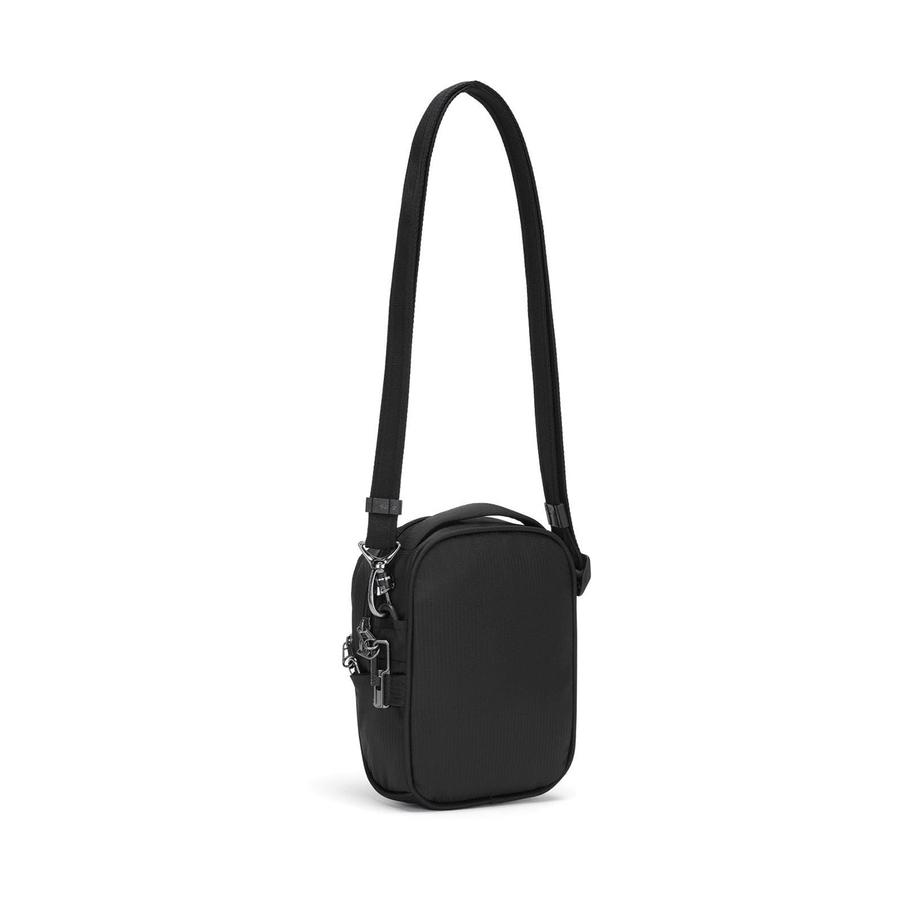Pacsafe Metrosafe LS100 ECONYL Anti-Theft Recycled Crossbody Black Black