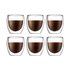 Bodum Pavina 250ml Double Wall Glasses (Set of 6) Transparent