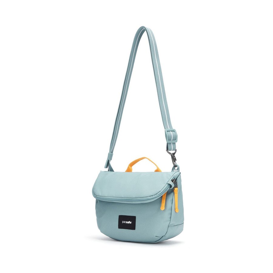 Pacsafe GO Anti-Theft Recycled Saddle Crossbody Bag Fresh Mint Fresh Mint