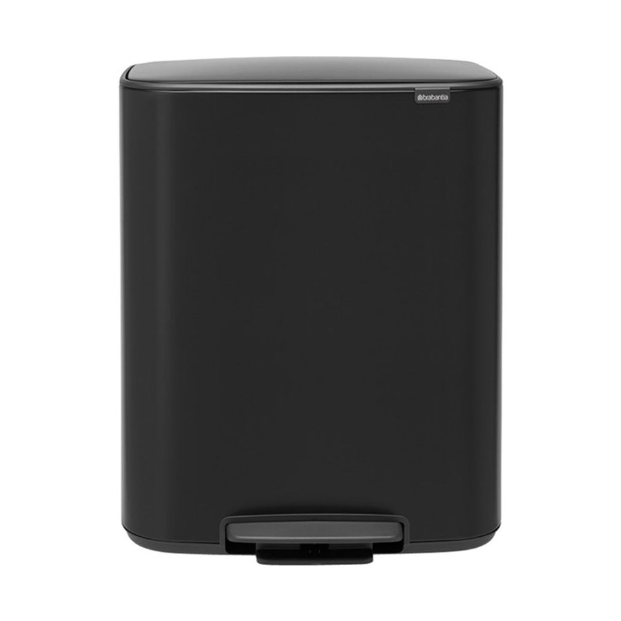 Brabantia Bo Pedal Bin (2 x 30L) Matte Black Matte Black