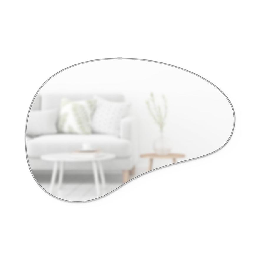 Umbra Hubba Pebble Mirror (92 x 61cm) Metallic Titanium Metallic Titanium