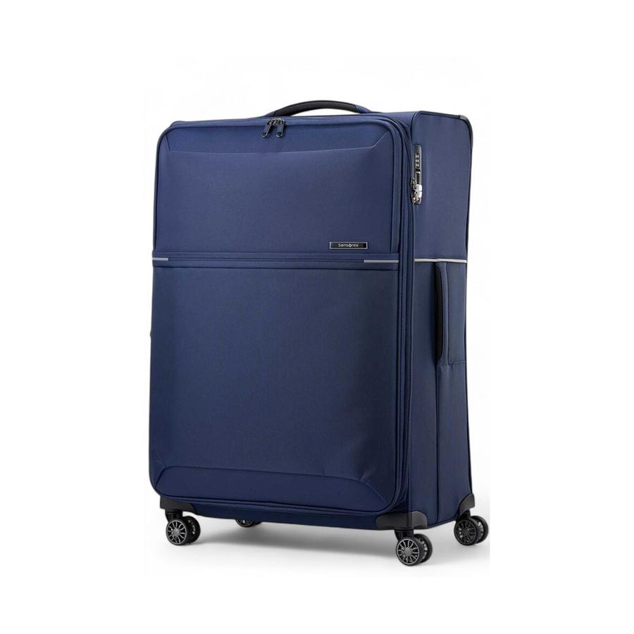 Samsonite 73H 78cm Softside Checked Suitcase Navy Navy
