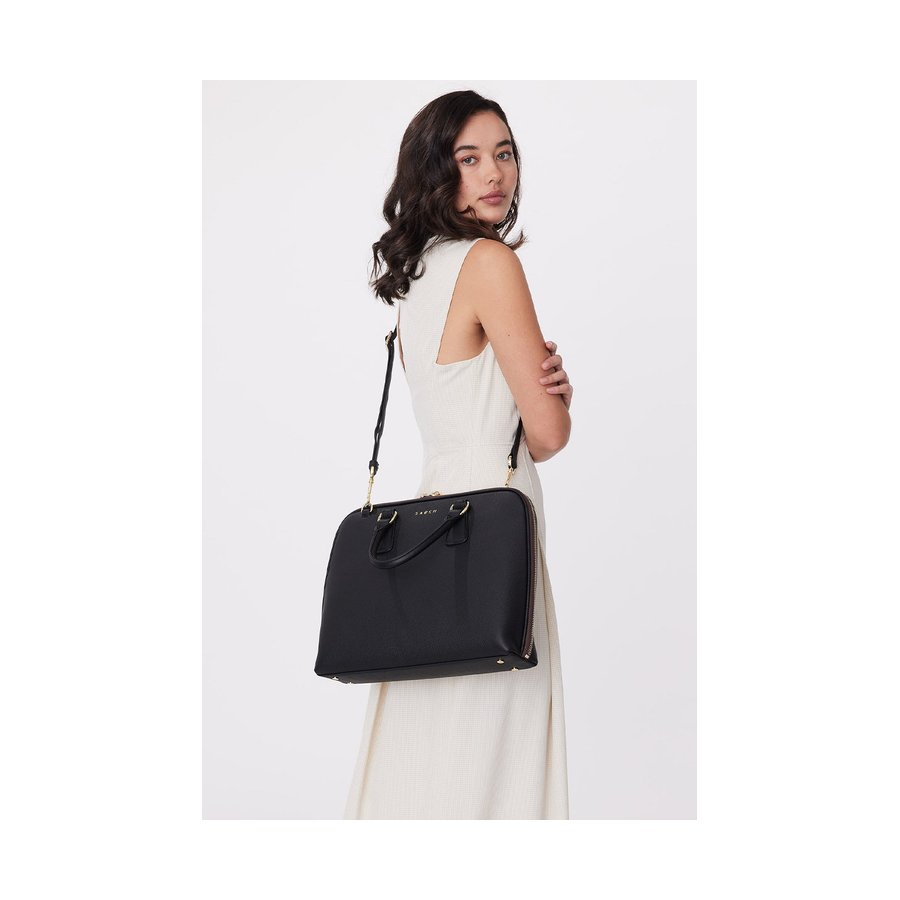 Saben Parker Briefcase Black Black