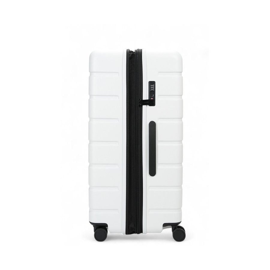 Explorer Arlo Pro 75cm Hardside Expandable Checked Suitcase White White