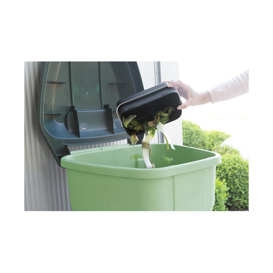 Brabantia Food Waste Caddy Dark Grey Dark Grey