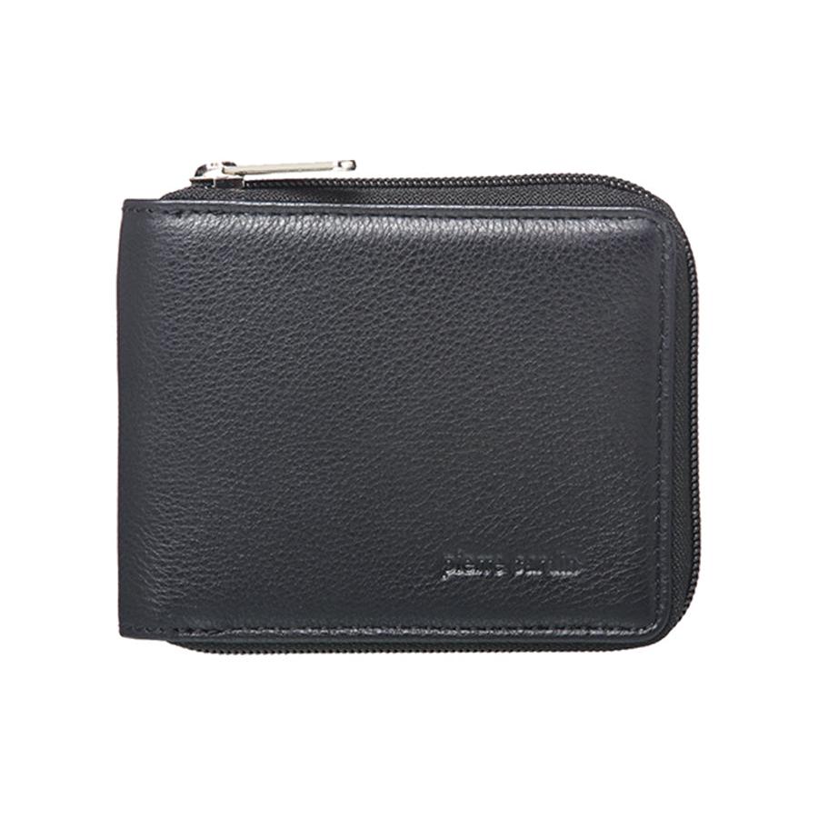 Pierre Cardin Woody Men's Italian Leather Wallet Black Black
