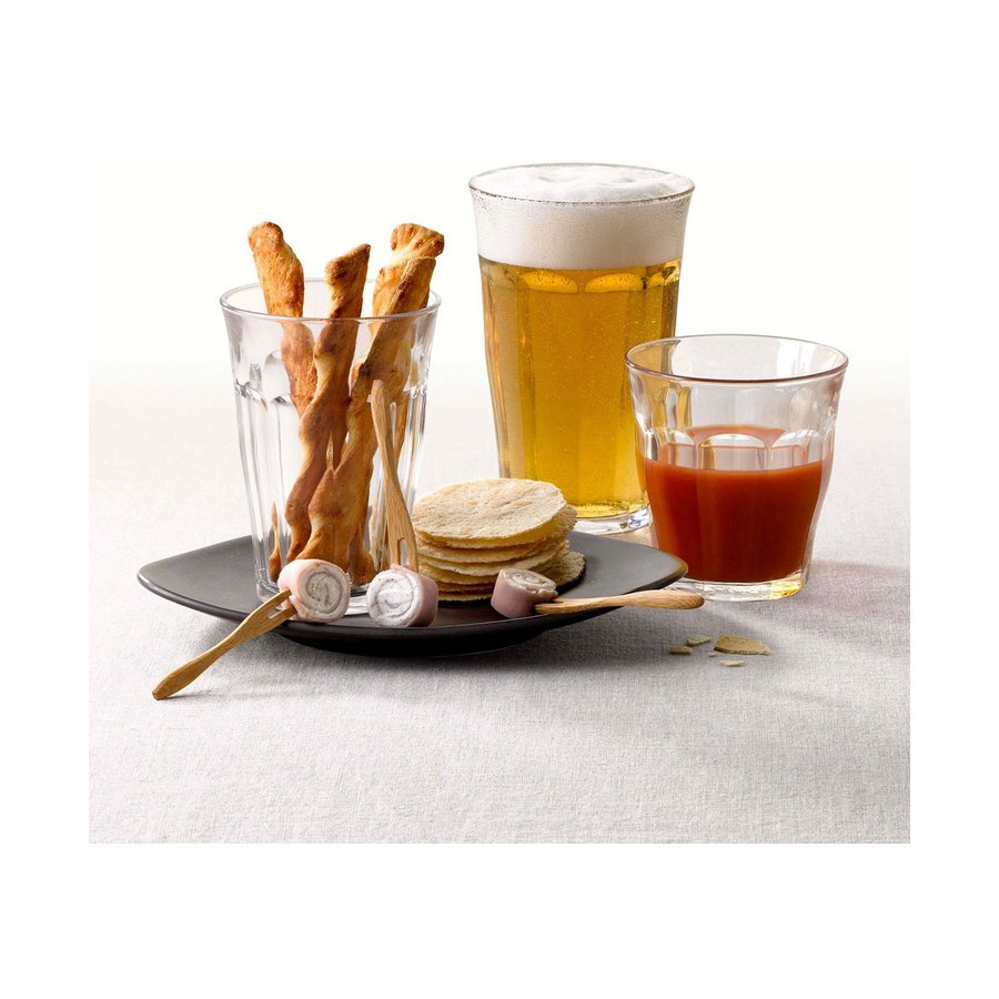 Duralex Picardie 360ml Highball Tumbler Set of 6 Clear Clear