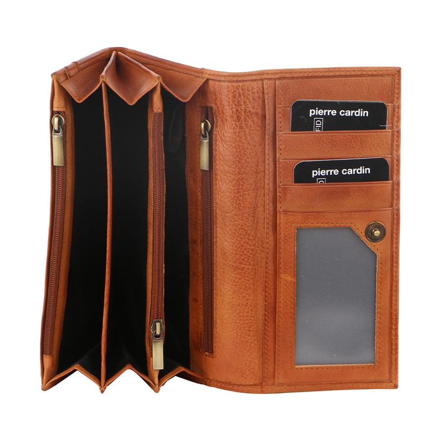 Pierre Cardin Nora Ladies Italian Leather RFID Wallet Cognac Cognac
