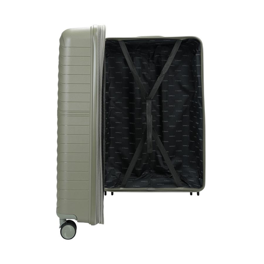 Caselite Summit 75cm Hardside Checked Suitcase Moss Moss