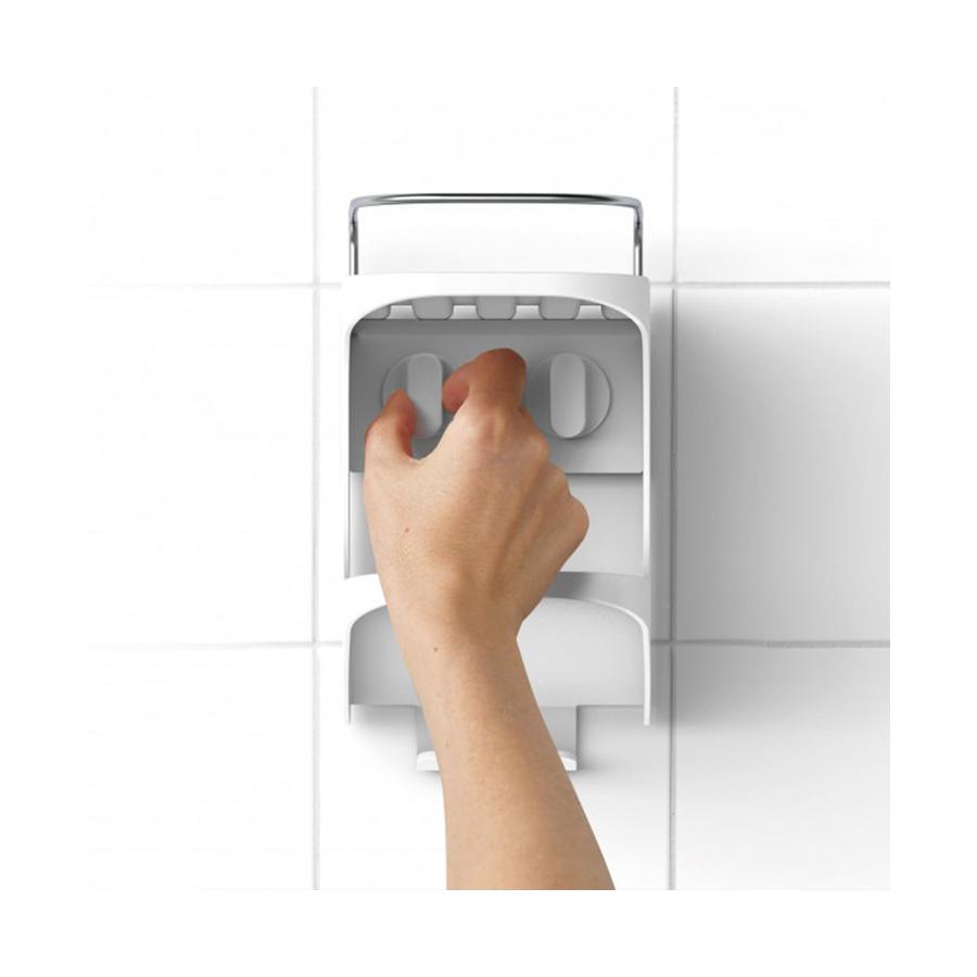 Joseph Joseph Capsule Compact Shower Shelf (2 Tier) White White