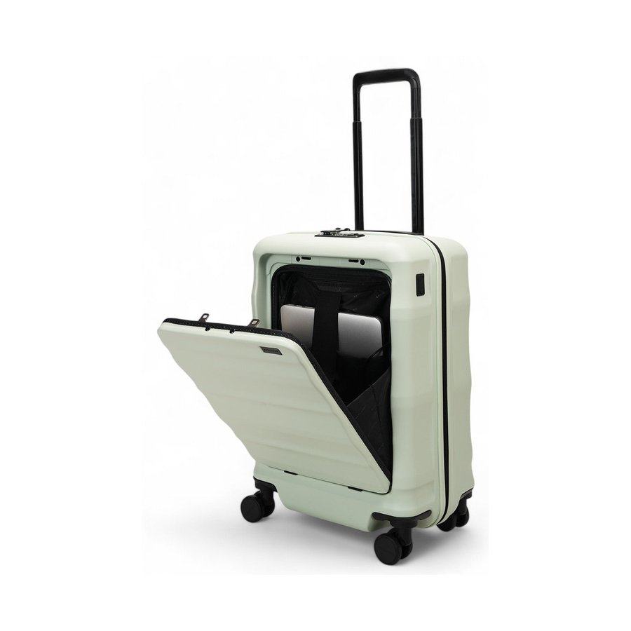 Explorer Luna-Air 55cm Front Access Hardside Carry-On Suitcase Mint Mint