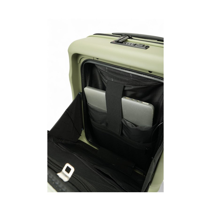 Explorer Luna-Air 55cm Front Access Hardside Carry-On Suitcase Sage Sage