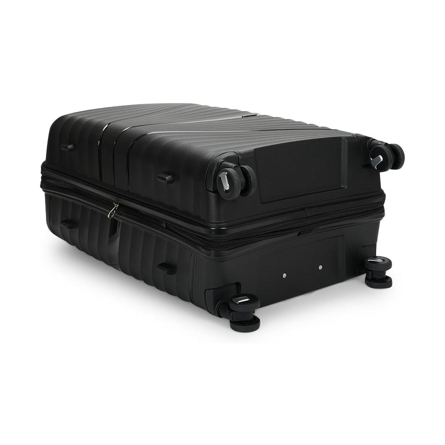 Nomad Aspire 75cm Hardside Checked Suitcase Black Black