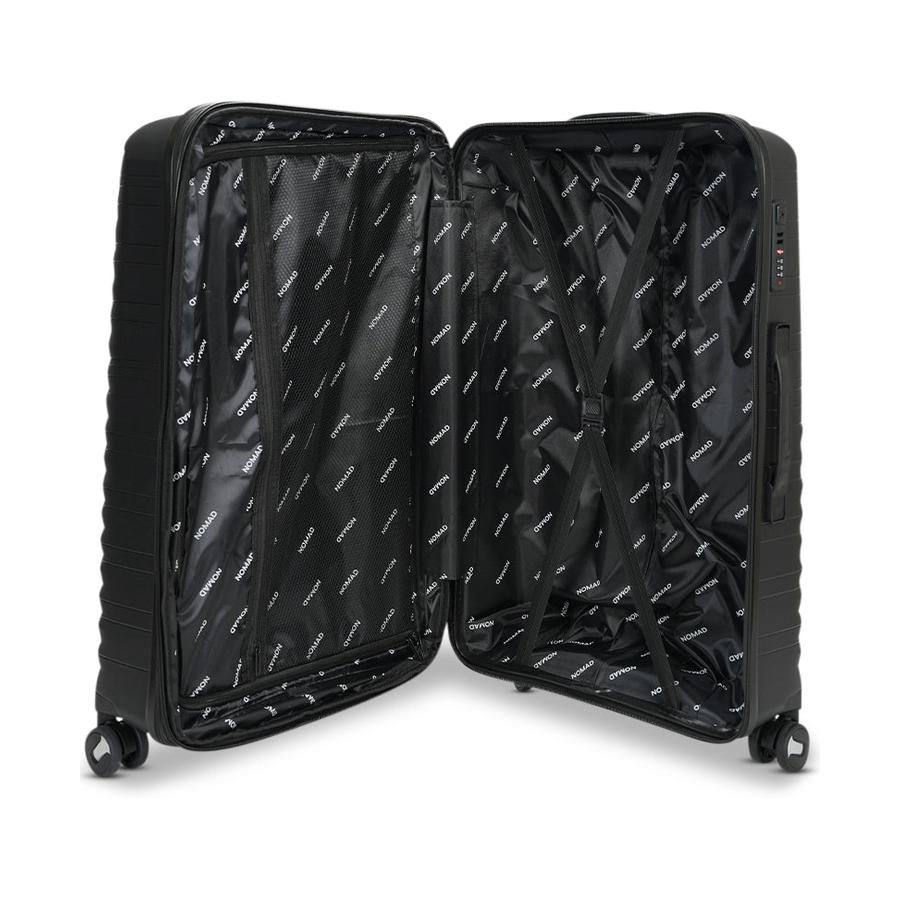 Nomad Discover 75cm Hardside Checked Suitcase Black Black