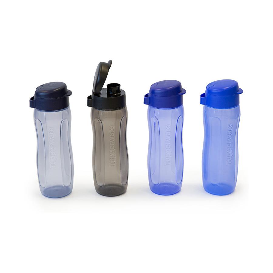 Tupperware Gen II Eco Bottle 500ml (Set of 4) Blue/Grey Blue/Grey